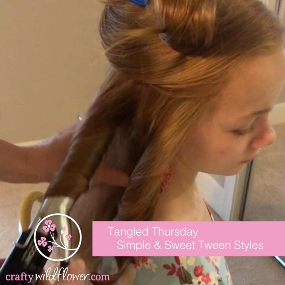 Sweet and Simple Tween Hairstyles - Tangled Thursday